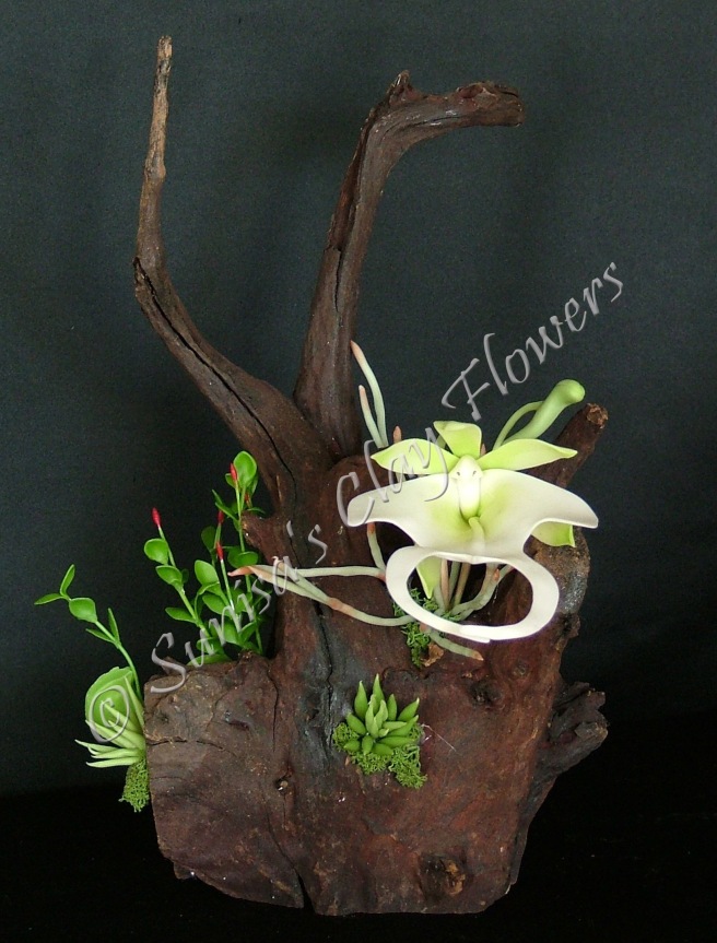 Orchids - Handmade Clay Flowers